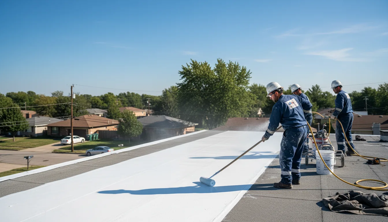 Commercial roof coating in Center Point, LA near me